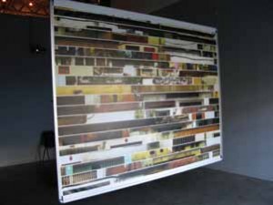 LoopLoop, by Patrick Bergeron, 2010. (photo side) Installation at grunt gallery, Vancouver. Photo by author.