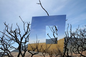 Passageway to Past-Future, (digitally manipulated photograph, output as archival inkjet, limited edition). Available at matted dimensions of 20”H x 26”W, 2006